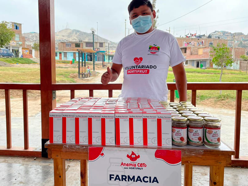 campaña anemia cero con Hortifrut